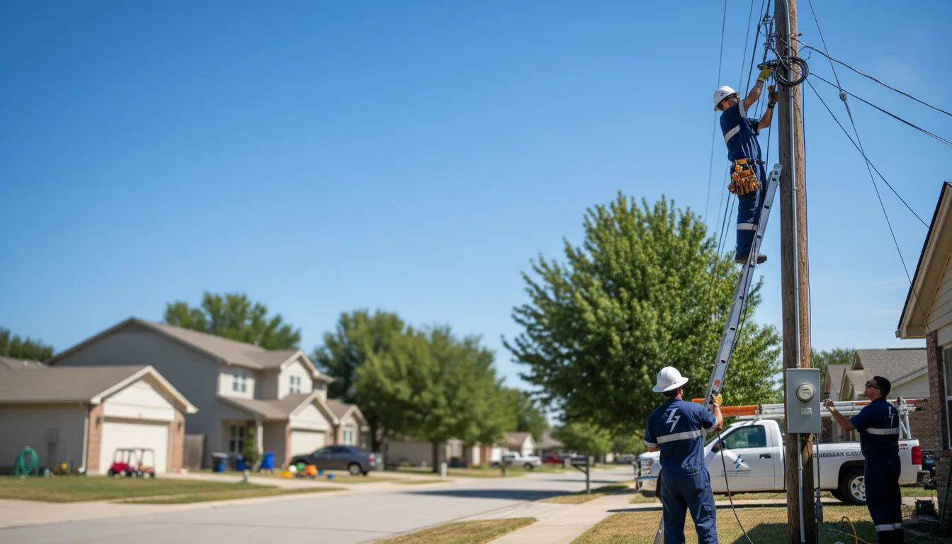 Residential electrician providing installation services in Skidmore, MO